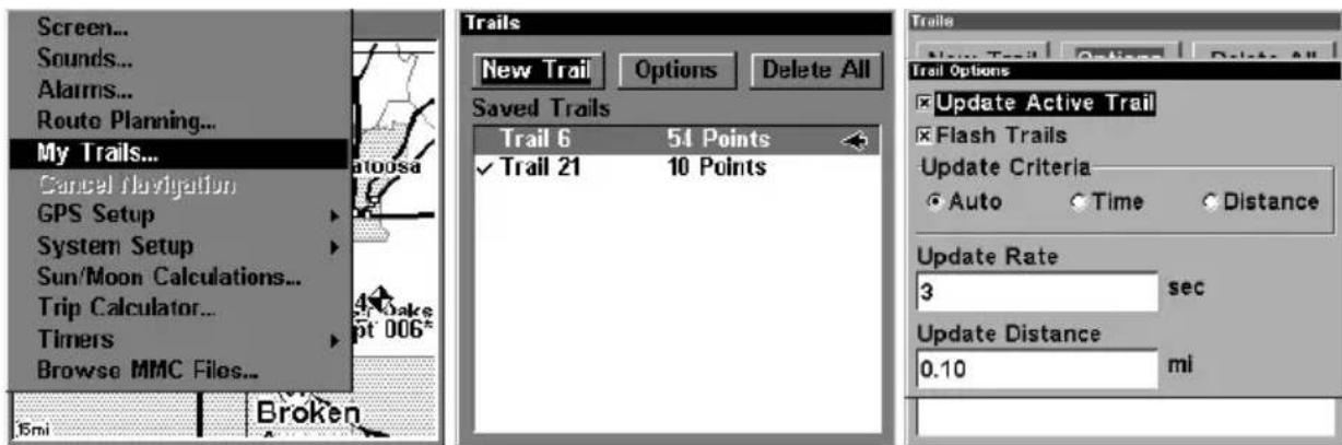 LOWRANCE LMS-320DF - General Trail Options - 1