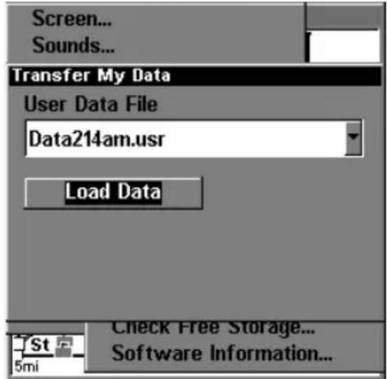 LOWRANCE LMS-320DF - GPS Data files: - 7