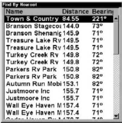 LOWRANCE LMS-320DF - Find Map Places or Points of Interest (POI) - 5