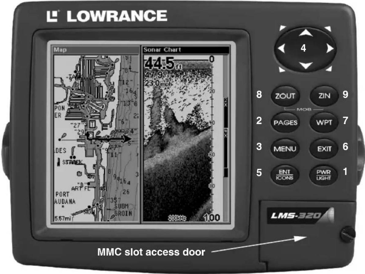 LOWRANCE LMS-320DF - Keyboard - 1