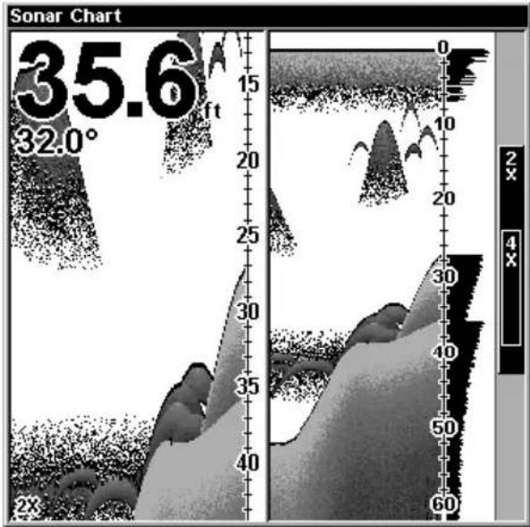 LOWRANCE LMS-320DF - Sonar Page - 3