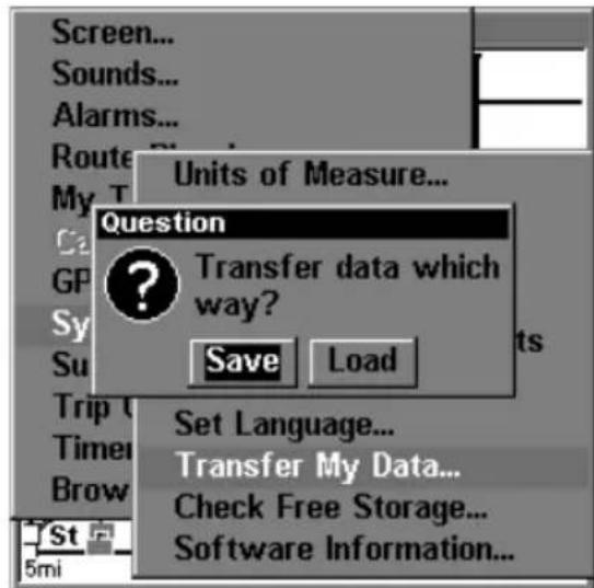 LOWRANCE LMS-320DF - GPS Data files: - 1