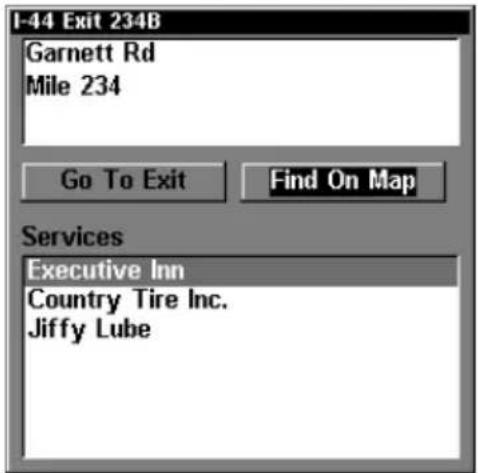 LOWRANCE LMS-320DF - Find Interstate Highway Exits - 6