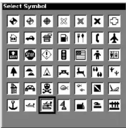 LOWRANCE LMS-320DF - Create Icon on Map - 2