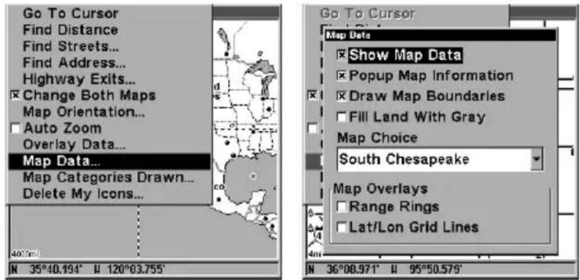 LOWRANCE LMS-320DF - Map Data - 1
