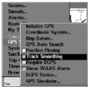 LOWRANCE LMS-320DF - Track Smoothing - 1