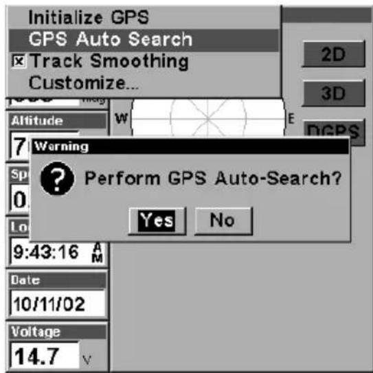 LOWRANCE LMS-320DF - Auto Satellite Search - 2