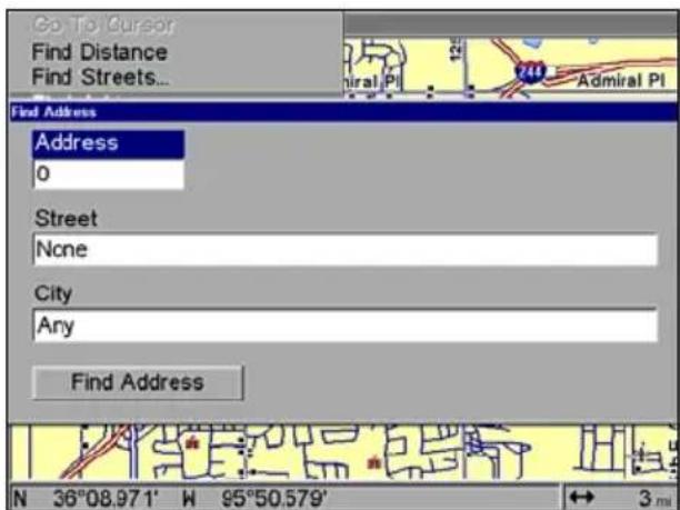 LOWRANCE GlobalMap 9200C - Find Addresses - 1
