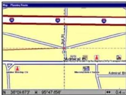 LOWRANCE GlobalMap 9200C - Routes Created in the GlobalMap - 7