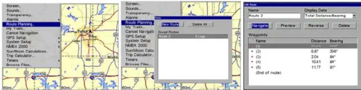LOWRANCE GlobalMap 9200C - Navigate a Route - 1