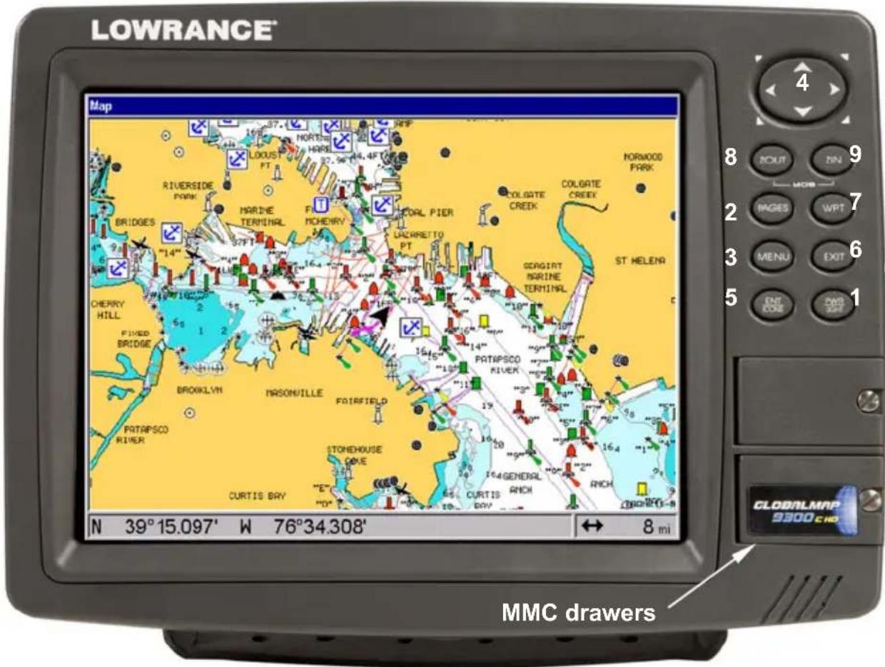 LOWRANCE GlobalMap 9200C - NOTE: - 1