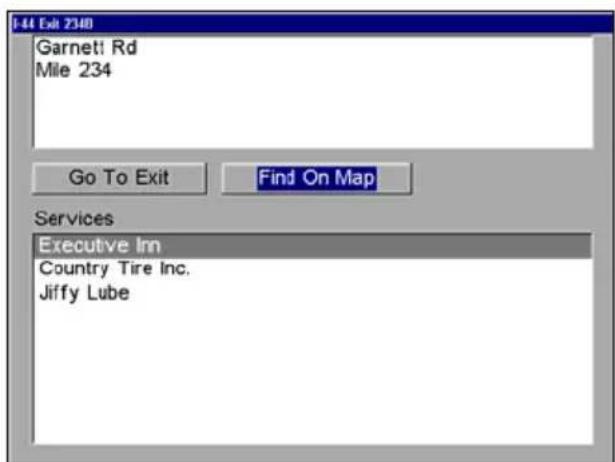 LOWRANCE GlobalMap 9200C - Find Interstate Highway Exits - 6
