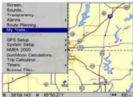 LOWRANCE GlobalMap 9200C - General Trail Options - 1