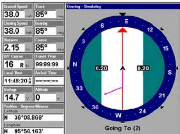 LOWRANCE GlobalMap 9200C - Navigate a Route in Reverse - 3