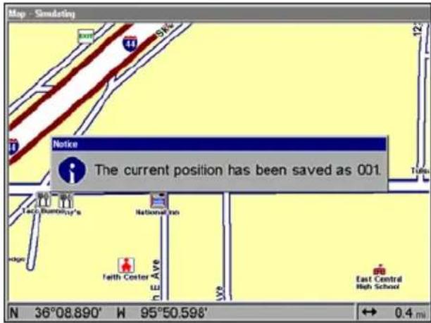 LOWRANCE GlobalMap 9200C - Create Waypoint at Current Position - 3