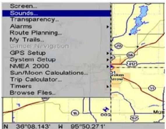 LOWRANCE GlobalMap 9200C - Sounds and Alarm Sound Styles - 1