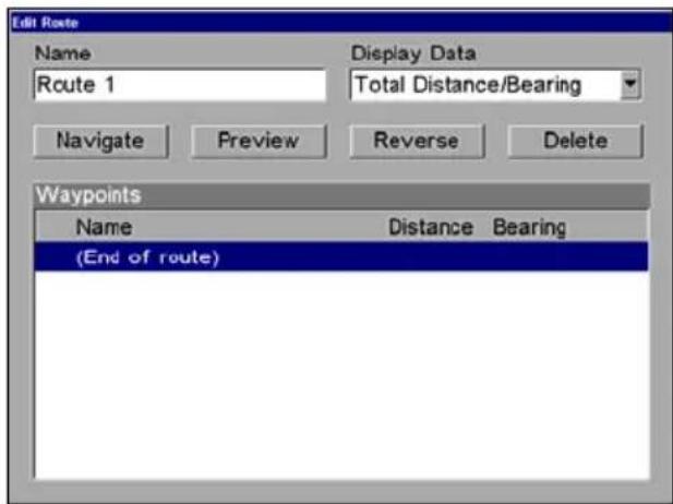 LOWRANCE GlobalMap 9200C - Routes Created in the GlobalMap - 2