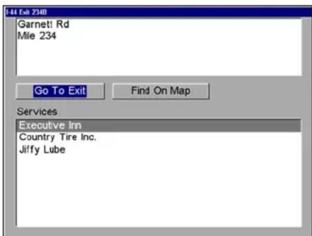 LOWRANCE GlobalMap 9200C - Find Interstate Highway Exits - 5