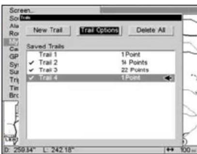 LOWRANCE GlobalMap 9200C - General Trail Options - 2