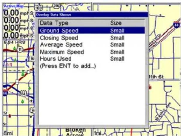 LOWRANCE GlobalMap 9200C - To remove overlaid data: - 1
