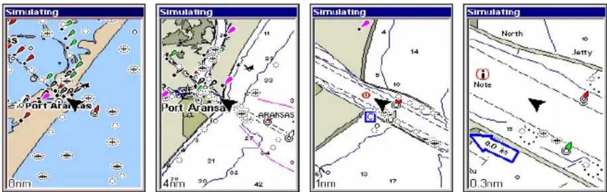 LOWRANCE GlobalMap 9200C - To view Chart Note information: - 1