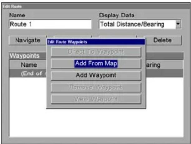 LOWRANCE GlobalMap 9200C - Routes Created in the GlobalMap - 3
