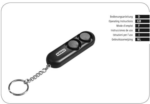 Bedienungsanleitung D Operating Instructions GB Mode d'emploi F Instrucciones de uso E Istruzioni per l'uso I Gebruiksaanwijzing NL