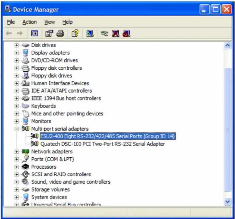 B&B Electronics ESU2-400 - Uninstalling under Windows 2000 or Windows XP - 1