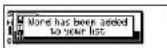 SEIKO ER-6700 - - Viewing the word list - 1