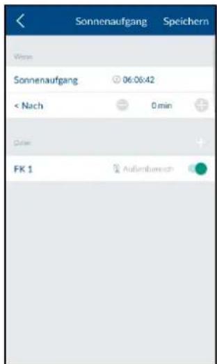 Sonnenaufgang Speichern Wise Sonnenaufgang 06:06:42 < Nach 0 min Date FK 1 Außerbereich