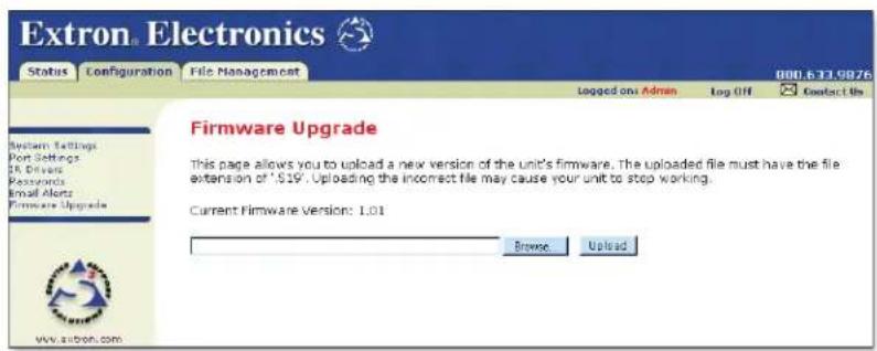 Extron IPL T SFI244 - Upgrading the firmware - 1