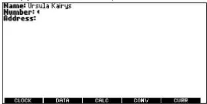 Name: Ursula Kairys Humber: 4 Address: CLOCK DATA CRLC(CONV CURR