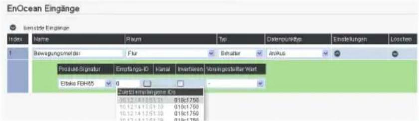 AGFEO ES 522 IT - En-Bewegungs-Helligkeitssensor FBH65S anmelden - 3