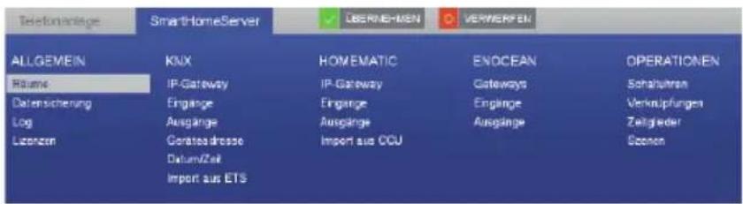AGFEO ES 522 IT - Konfi gurationseite des SmartHomeServers - 2