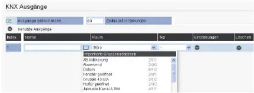 AGFEO ES 522 IT - KNX-Ausgänge einrichten - 2