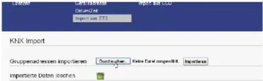AGFEO ES 522 IT - Daten aus dem ETS System in den SmartHomeServer importieren - 1