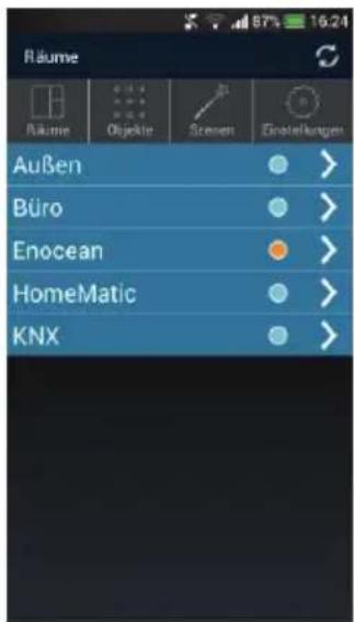 AGFEO ES 522 IT - SmartHomeApp - Räume - 1