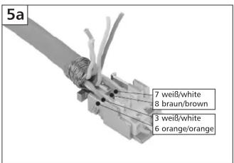5a 7 weiß/white 8 braun/brown 3 weiß/white 6 orange/orange