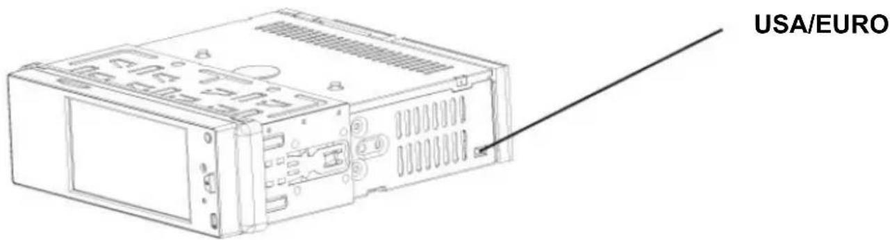 Xomax XM-RSU222BT - USA/EURO Frequenzwechsler (Optional, falls vorhanden) - 1
