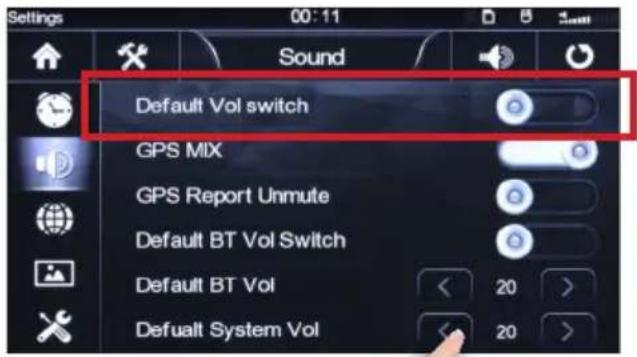 Xomax XM-DTSBN929 - Standard Systemlautstärke einstellen - 1