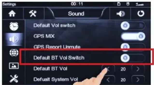 Xomax XM-DTSBN929 - Standard Bluetoothlautstärke ein- stellen - 1