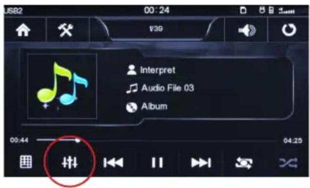 Xomax XM-DTSBN929 - Equalizer aufrufen - 1