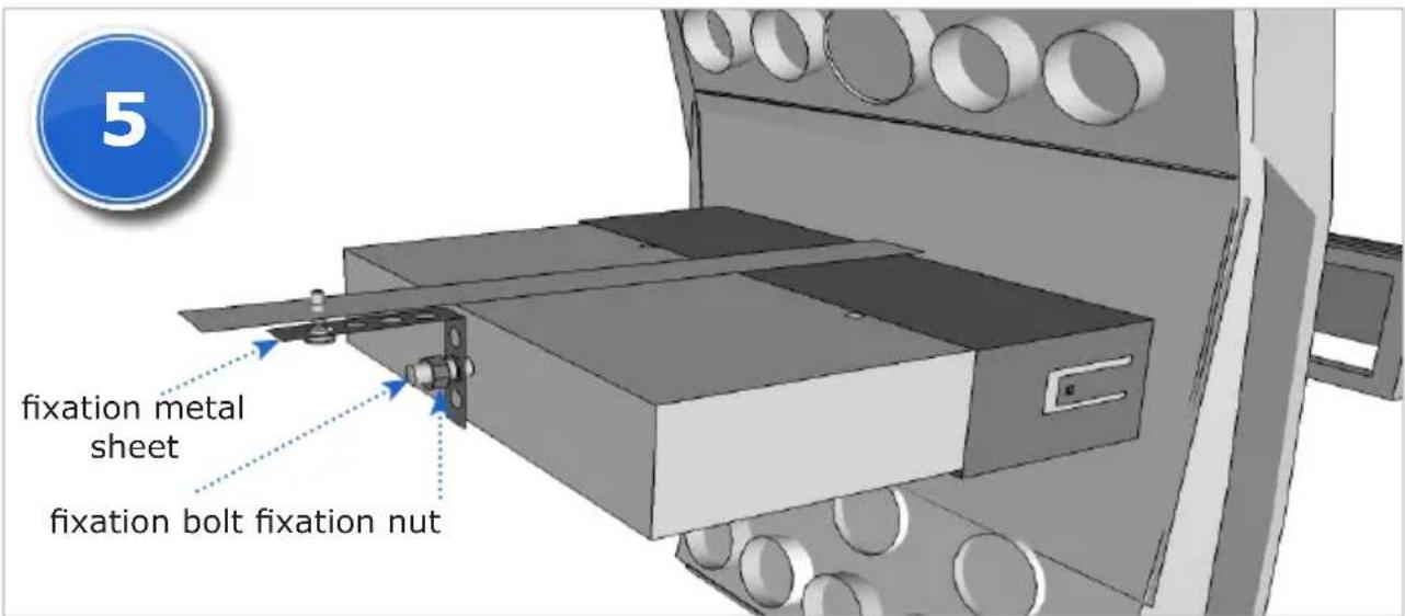 fixation metal sheet fixation bolt fixation nut