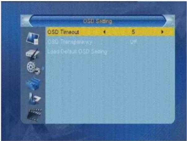 Xomax XM-DVBT003 - OSD Einstellungen - 1