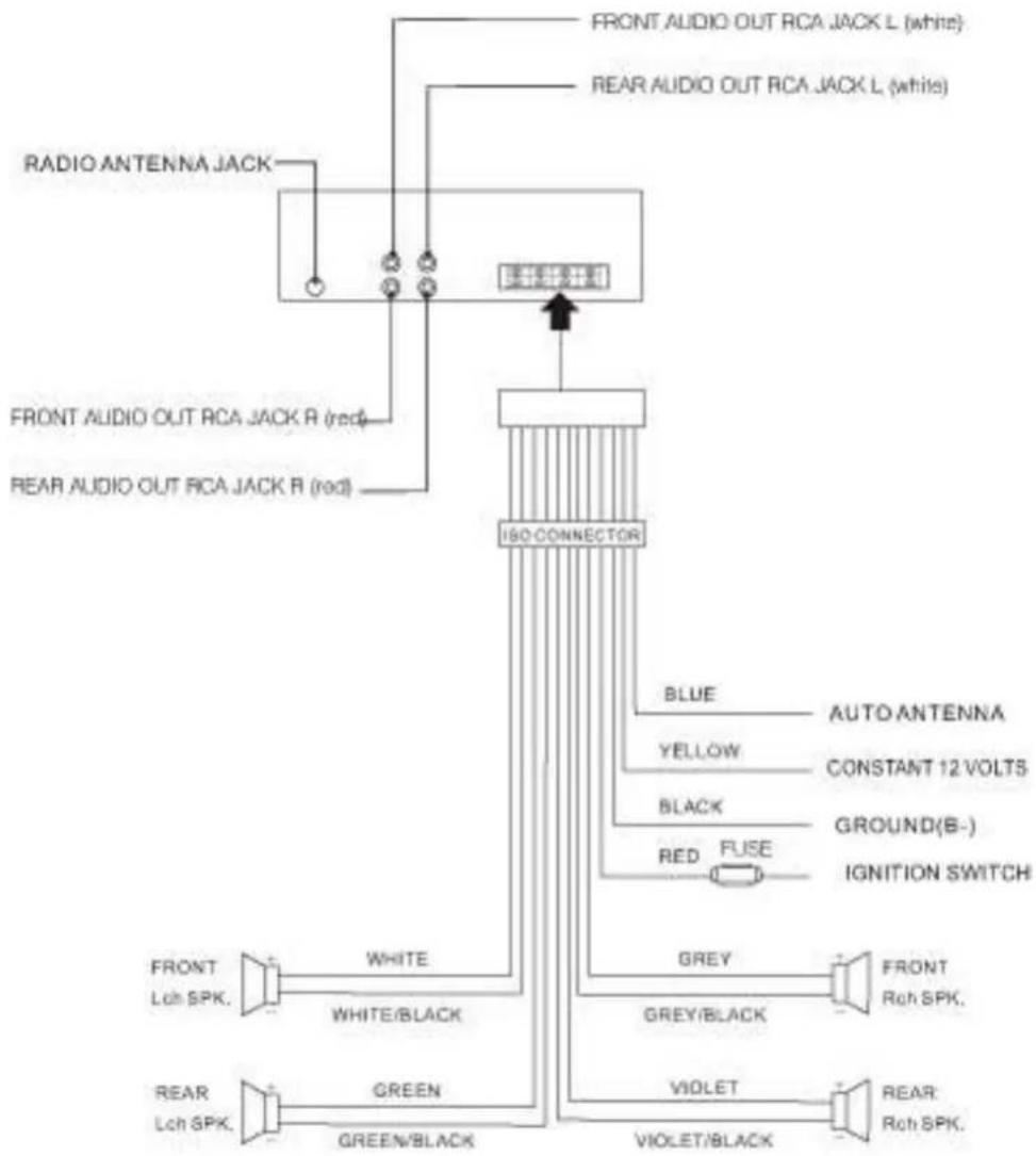 Xomax XM-CD611 - Anschlussschema - 1