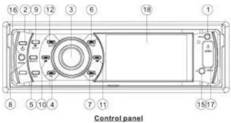 Xomax XM-CD611 - Knopelegung - 1