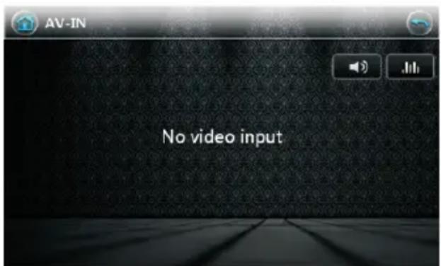 AV-IN No video input