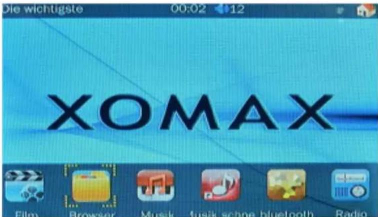 Xomax XM-2VRSU434 - Hauptmenü: - 1