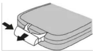 Xomax XM-2DTSBN6214 - So wird die Batterie gewechselt: - 1