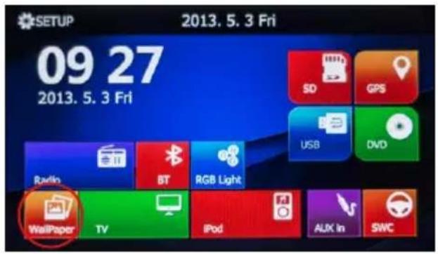 SETUP 2013. 5. 3 Fri 09 27 2013. 5. 3 Fri SD GPS USB DVD Radio BT RGB Light WallPaper TV iPod ALJK In SWC
